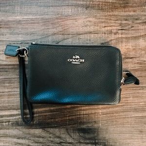 Black Coach Wristlet